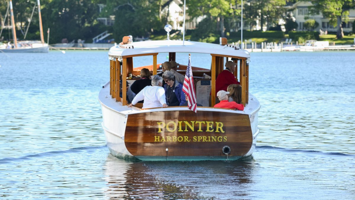 a group of people on a boat